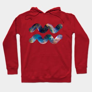 Cosmic Aquarius Galaxy Hoodie